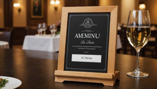 Porte menu a4 : l'allié de votre présentation culinaire
